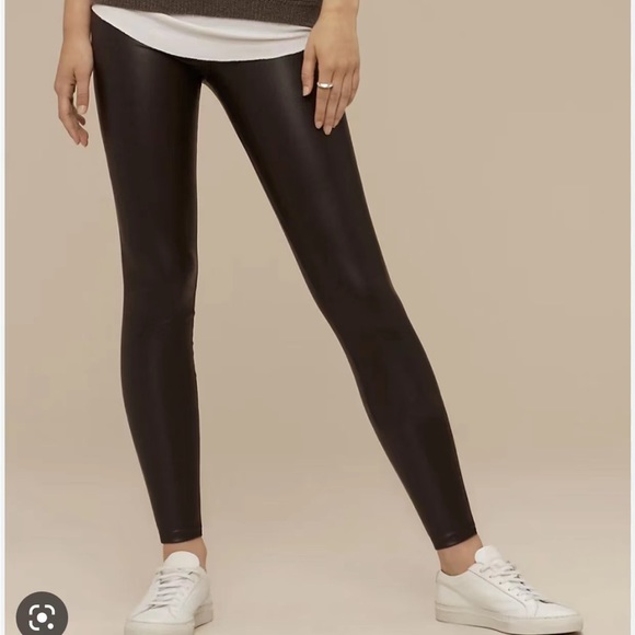 NWT Aritzia Wilfred leather leggings Size S/M - Picture 2 of 8
